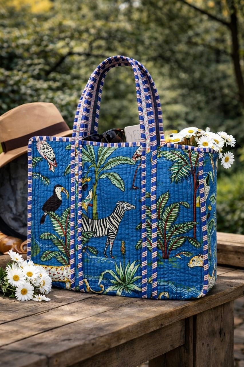 Pure cotton quilted bags (14x16 inches)