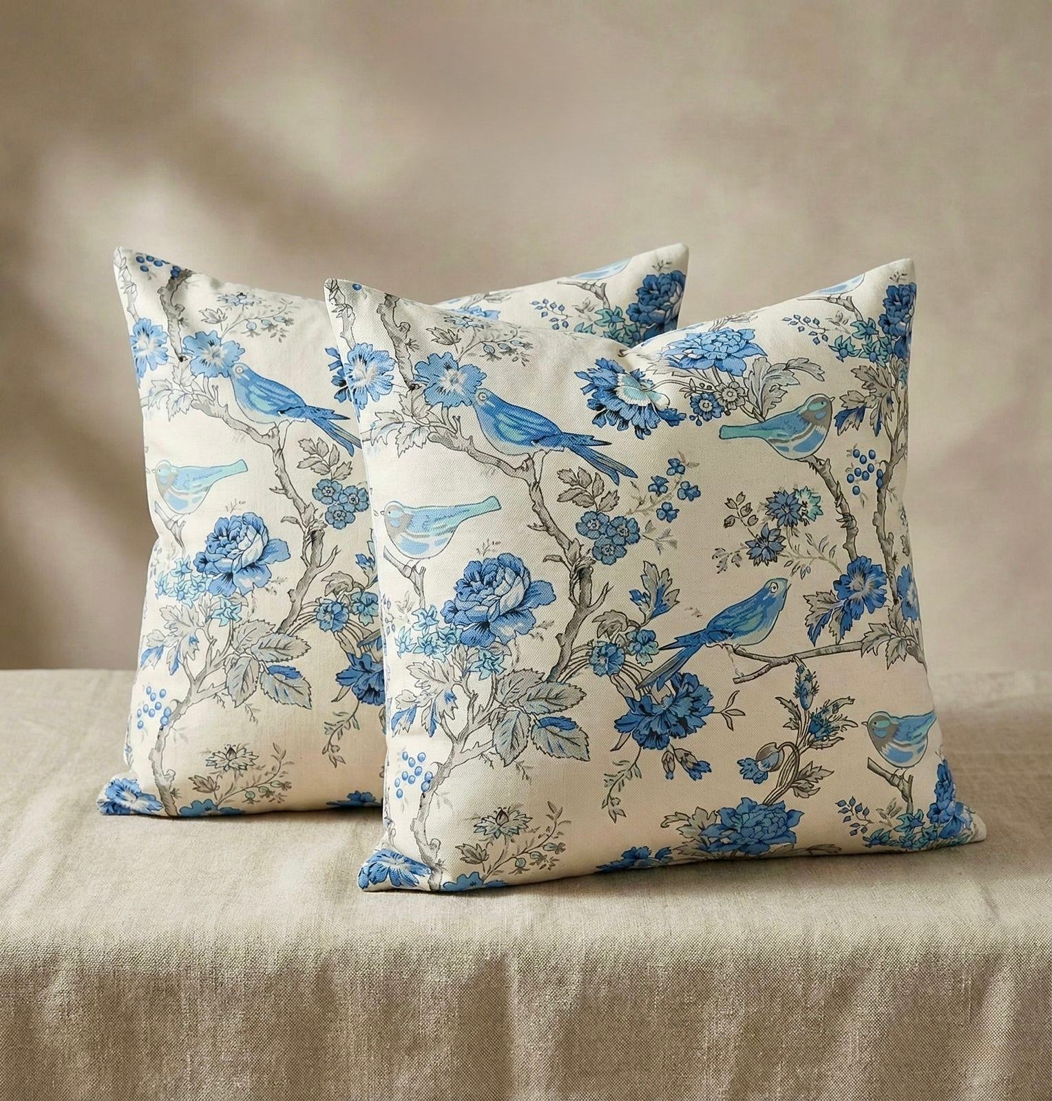 Pure cotton large sized cushion covers - set of 2 (24x24 inches)