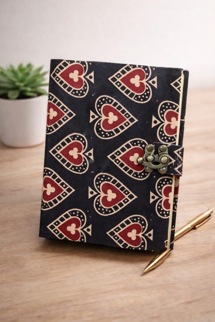 Handmade block printed journals 5x7 inches (200 pages)