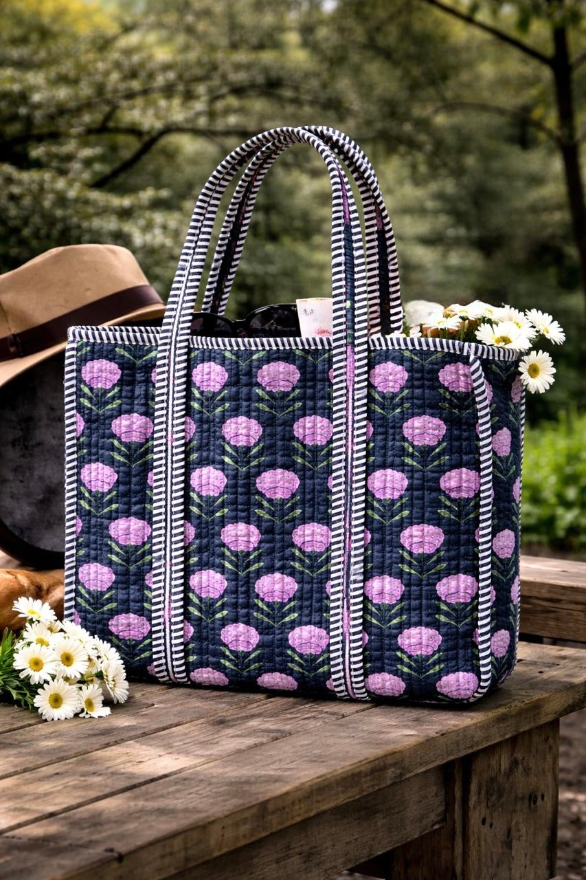 Pure cotton quilted bags (14x16 inches)