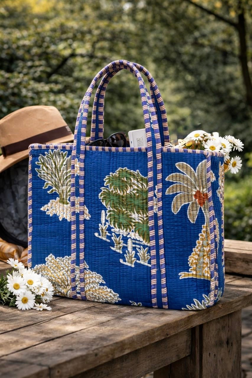 Pure cotton quilted bags (14x16 inches)