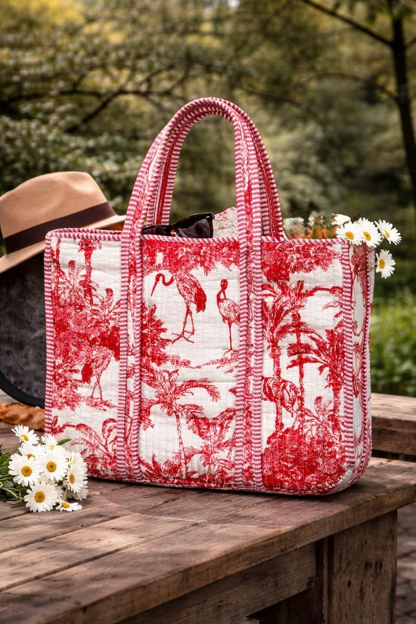 Pure cotton quilted bags (14x16 inches)
