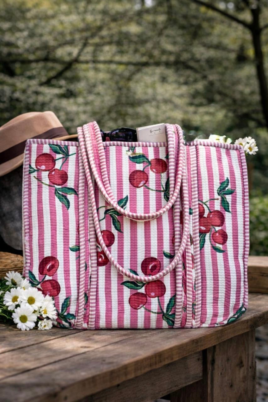 Pure cotton quilted bags (14x16 inches)