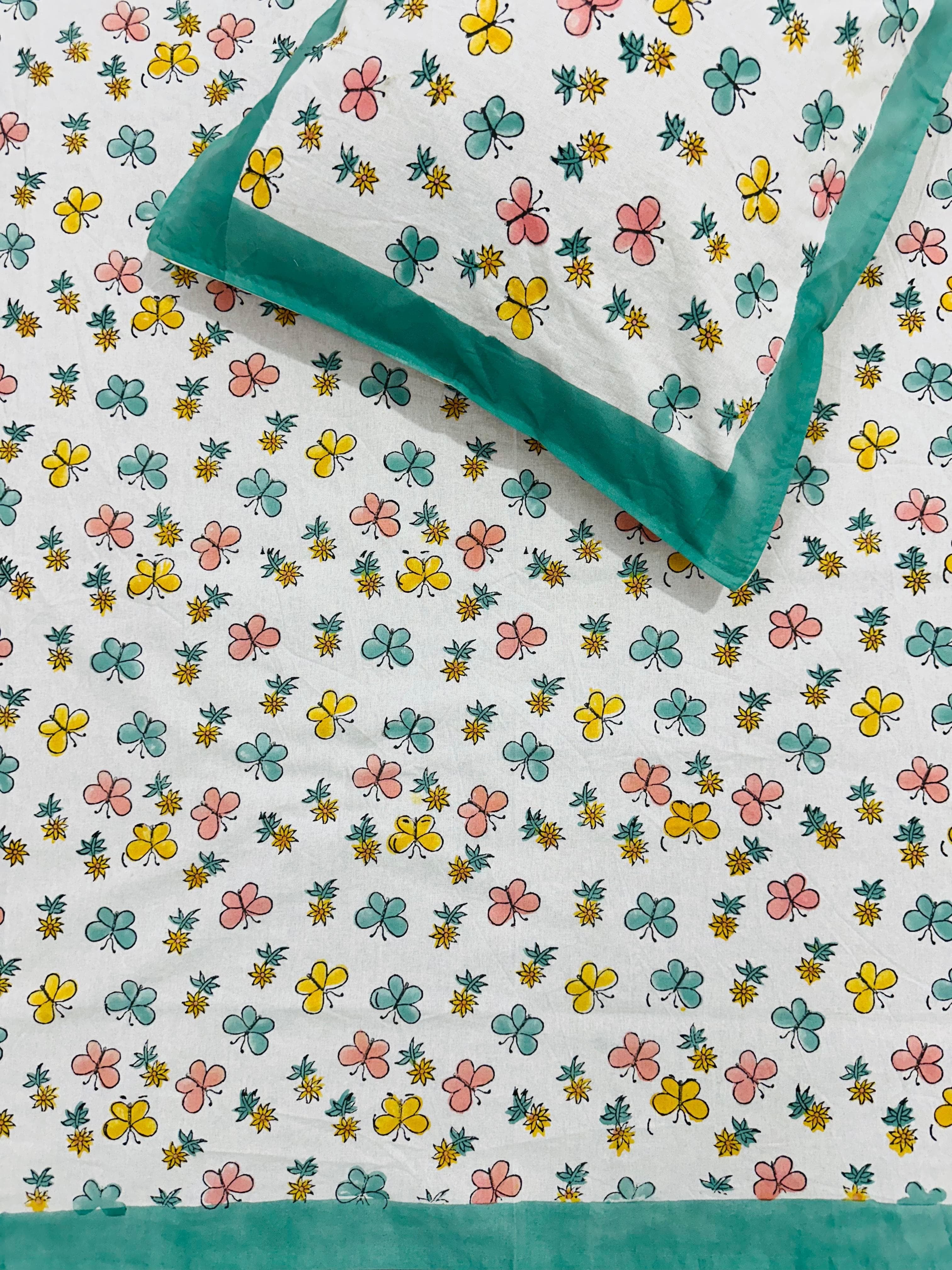 Pure cotton kids single bedsheets