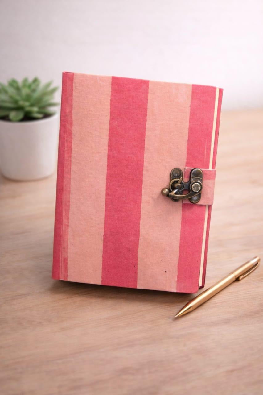 Handmade block printed journals 5x7 inches (200 pages)