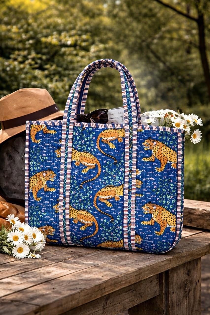 Pure cotton quilted bags (14x16 inches)