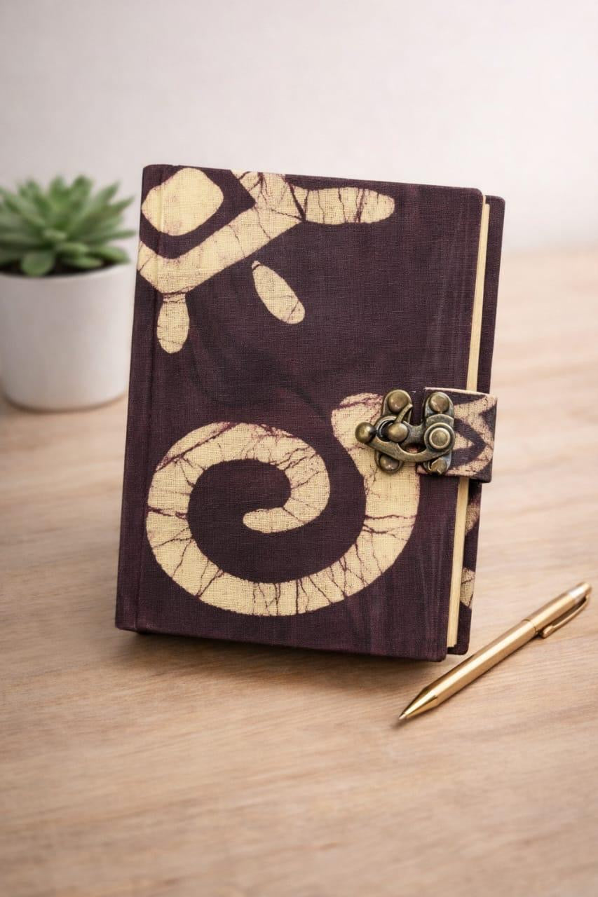 Handmade block printed journals 5x7 inches (200 pages)