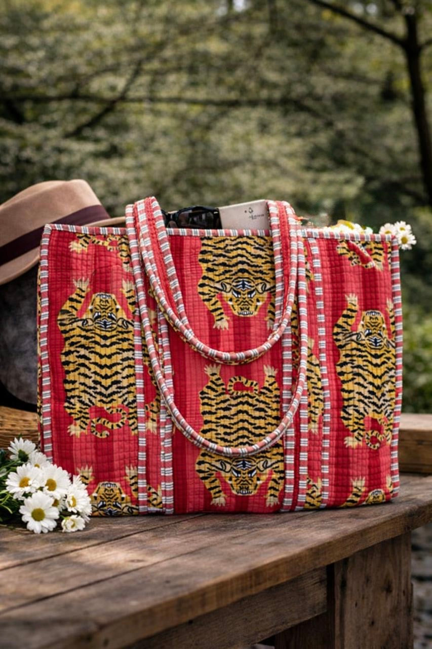 Pure cotton quilted bags (14x16 inches)