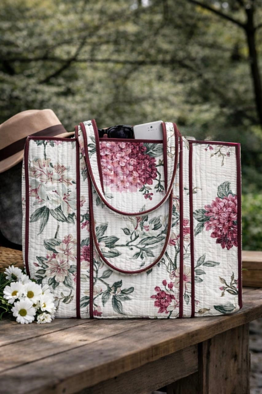 Pure cotton quilted bags (14x16 inches)