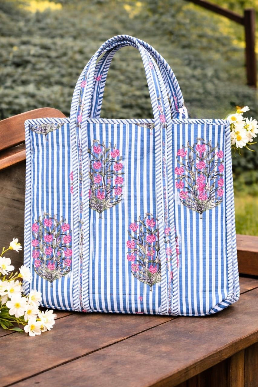 Pure cotton quilted bags (14x16 inches)