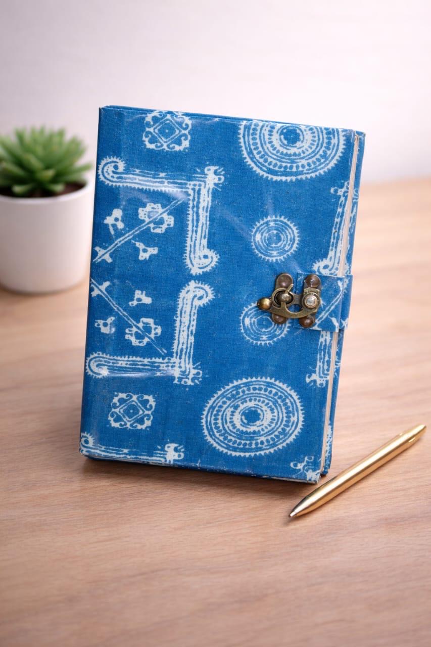 Handmade block printed journals 5x7 inches (200 pages)