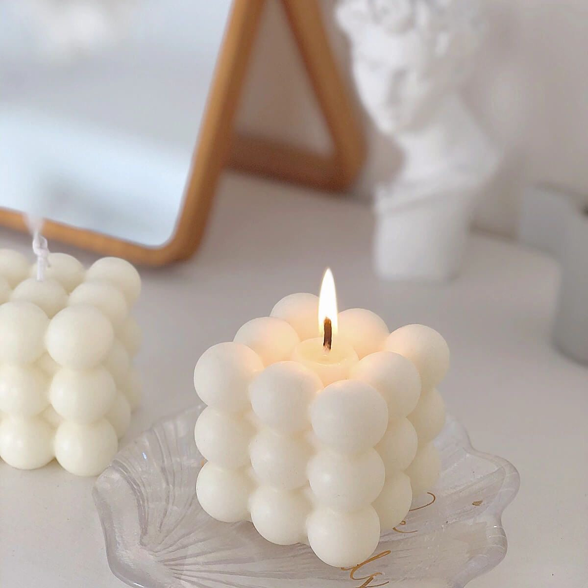 Big Bubble scented candle in 100% soy wax (Vanilla)