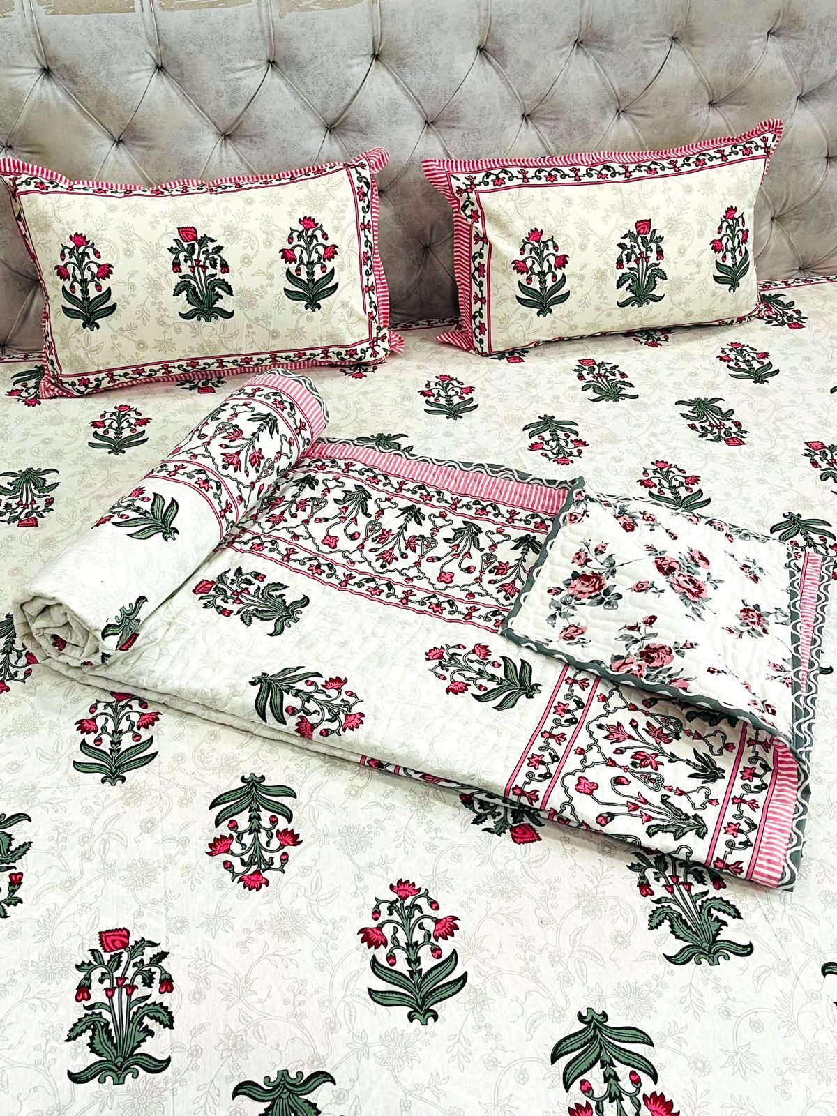 4 piece pure cotton bedding set for double beds