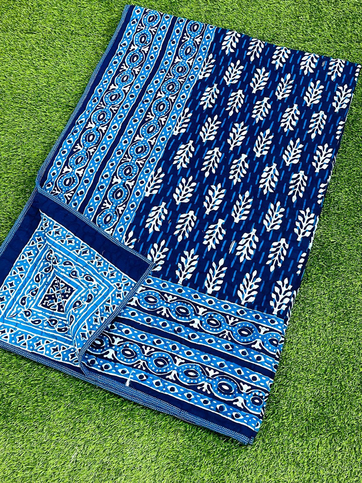 Pure cotton quilted single dohar (60 x 90 inches)
